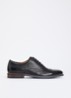Wide Fit Stanlakes veterschoen van leer - Zwart