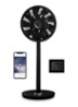Whisper Flex Smart verstelbare vloerventilator met batterij, 88 cm  - Zwart