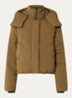 Annebelle puffer jack met afneembare capuchon - Camel