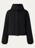 Annebelle puffer jack met afneembare capuchon - Zwart