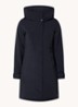 Eline parka met ritszakken en waterafstotende coating - Blauw