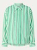 Blouse met streepprint en strass - Groen