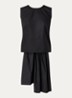 Jelani top met gestrikt detail en rugdecolleté - Zwart