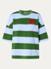 Jingenie sweater met streepprint - Groen
