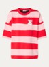 Jingenie sweater met streepprint - Rood