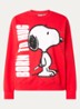 Jumbrella sweater met print en pailletten - Rood