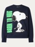 Jumbrella sweater met print en pailletten - Donkerblauw