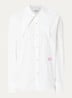 Kacao blouse met streepprint en logo - Wit