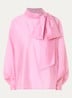 Karismatic top met sjaalkraag - Roze