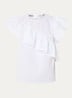 Mouwloze top met volant - Wit