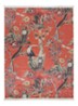 Airen vloerkleed met botanisch dessin  - Rood