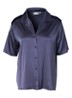 Elodie pyjamatop van satijn - Donkerblauw