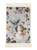 Fleur vloerkleed met bloemenprint 60 x 90 cm - Lichtgrijs