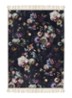 Fleur vloerkleed met bloemenprint 60 x 90 cm - Blauw