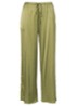 Ida loungebroek met glanzende finish - Groen