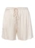 Ida pyjamashorts van satijn - Vanillegeel