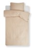 Minte katoensatijn dekbedovertrekset 300TC - inclusief kussenslopen - Beige
