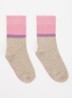 Glitzer sokken met glitter in katoenblend - Beige