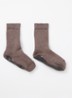 Huissokken in katoenblend met anti-slip 2-pack - Lichtbruin