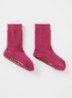 Huissokken in katoenblend met anti-slip - Bordeauxrood