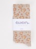 Maillot in katoenblend met panterprint - Donkerbeige