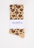 Maillot in katoenblend met panterprint - Camel