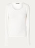 Longsleeve met ronde hals - Gebroken wit