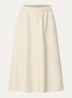 Midi rok van imitatieleer - Beige