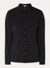 Noos blouse van travelstof - Zwart