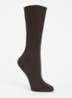 Cosy Wool sokken in kasjmierblend - Donkerbruin