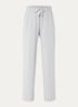 Leisure high waist wide fit broek met steekzakken - Lichtgrijs