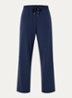 Leisure high waist wide fit broek met steekzakken - Royalblauw