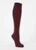 Softmerino kniekousen in wolblend - Bordeauxrood