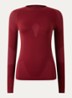 Trainings longsleeve met ronde hals - Bordeauxrood