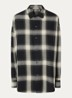 Blouse met ruitdessin - Antraciet