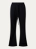 High waist flared fit broek met steekzakken - Zwart
