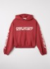 Hoodie met logoprint - Rood
