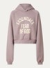 Hoodie met logoprint - Oudroze