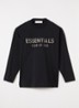 Longsleeve met logoprint - Zwart
