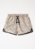 Loose fit korte broek met ruitdessin - Taupe