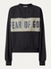 Sweater met logo- en backprint - Donkergrijs