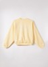 Sweater met logoborduring - Geel