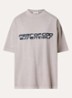 T-shirt met front- en backprint - Middengrijs