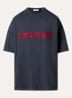 T-shirt met front- en backprint - Grijs