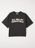 T-shirt met front- en backprint - Donkergrijs