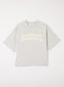 T-shirt met front- en backprint - Beige