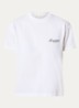 T-shirt met logo en ronde hals - Wit