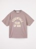 T-shirt met logoprint - Lavendel