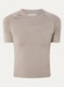 T-shirt met ronde hals - Taupe