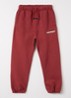 Tapered fit joggingbroek met logo - Steenrood